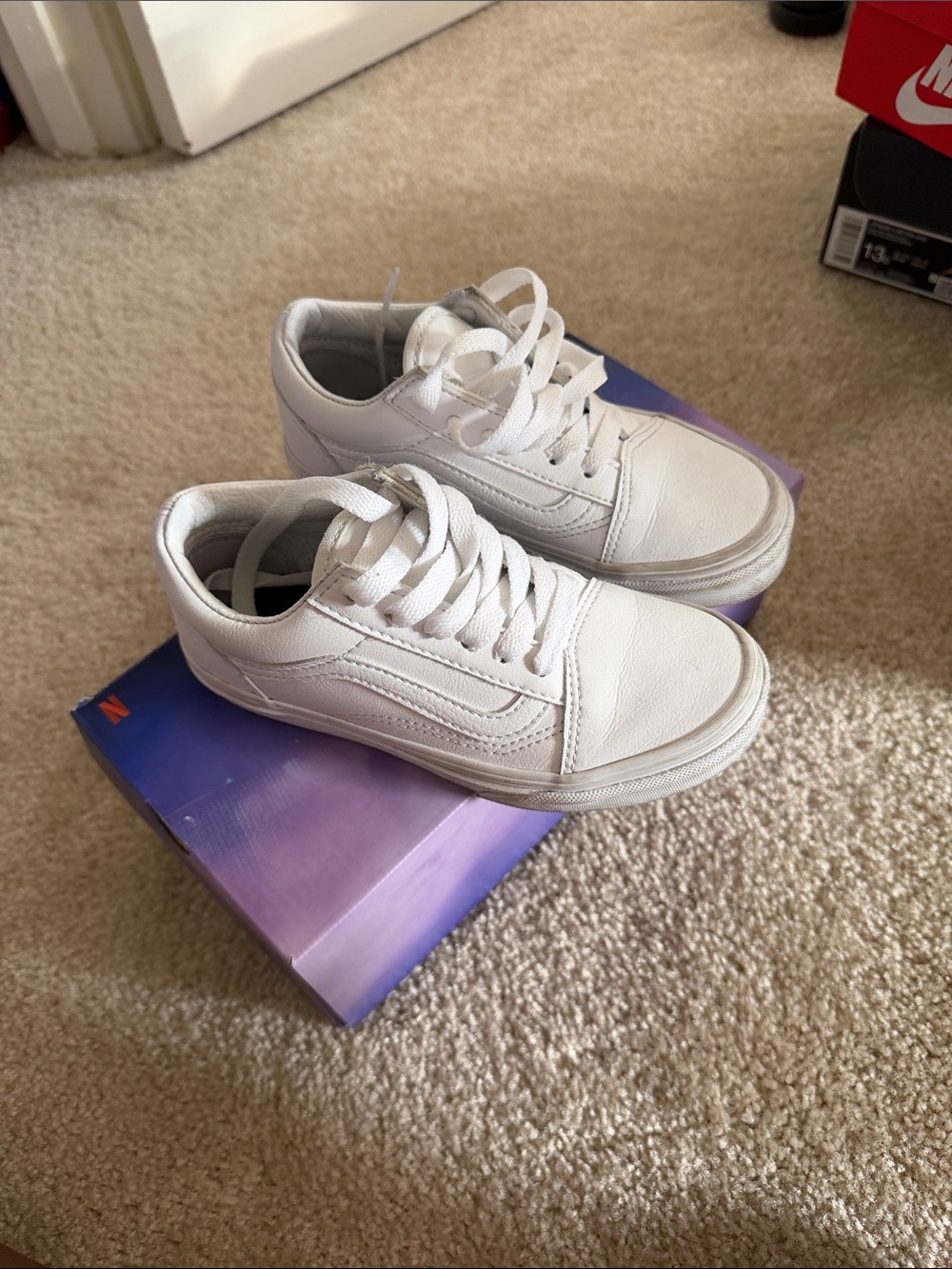 Vans White Low-Top Sneakers